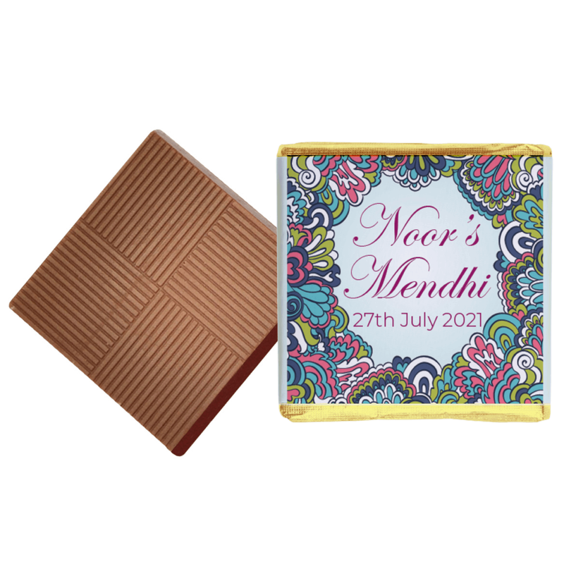 Asian Multi Coloured Peacock Wedding Favour