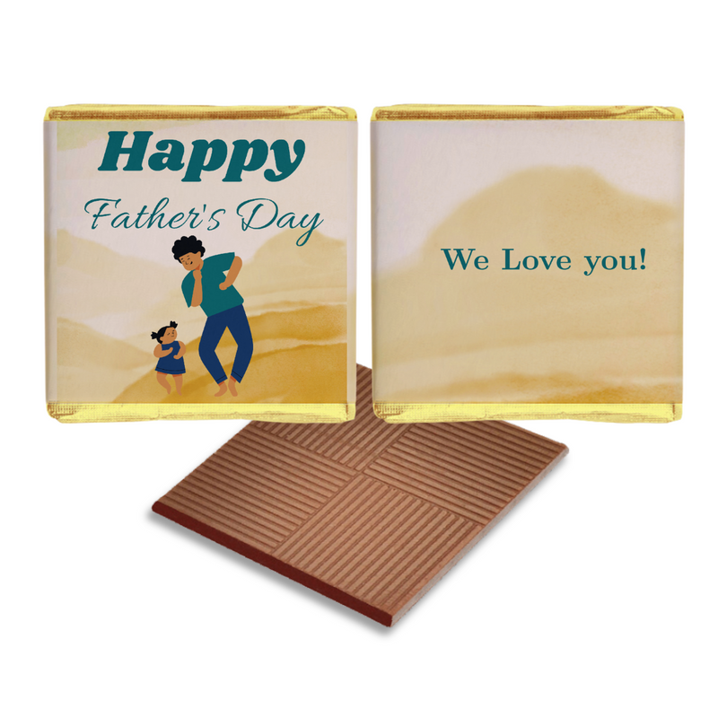 Happy Father & Child Chocolate Favour