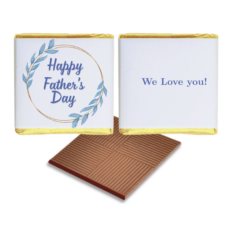 Blue Leaf Father's Day Favours