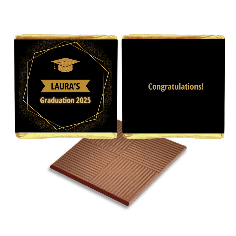 Black and Gold Graduation Favours