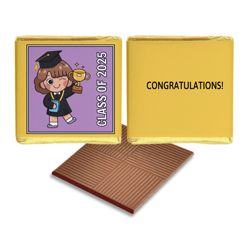 Girl Cartoon Graduation Favours