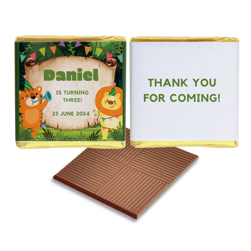 Lion and Tiger Birthday Chocolates