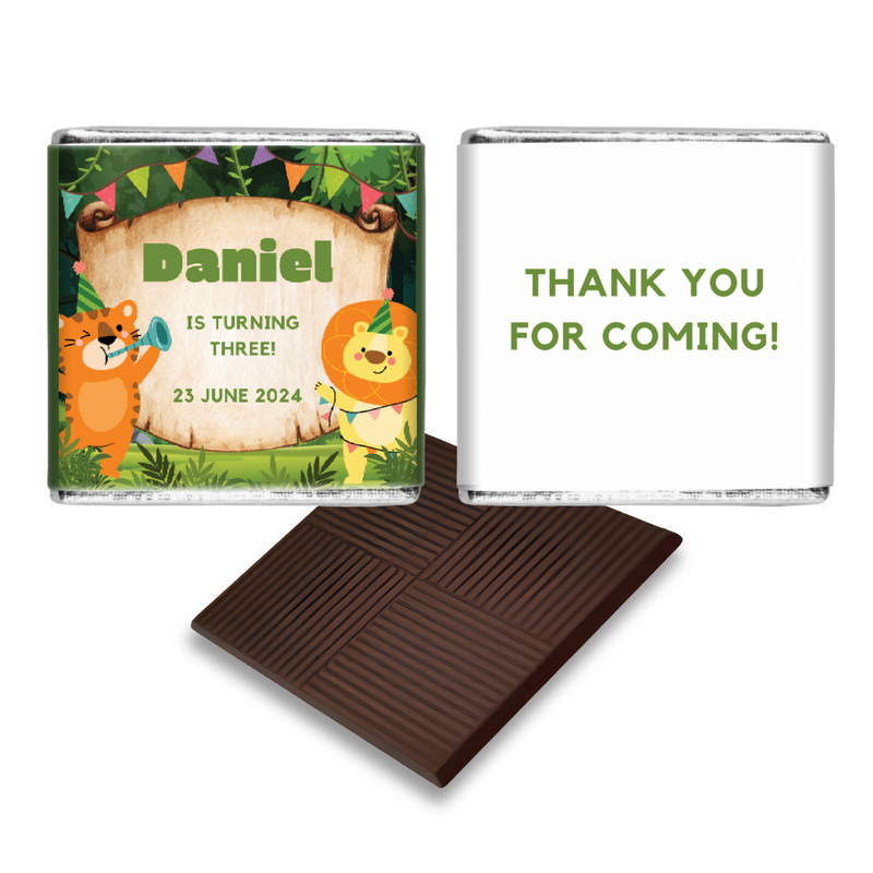 Lion and Tiger Birthday Chocolates