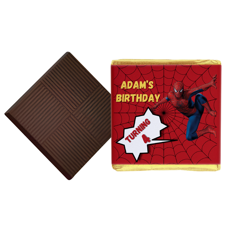 Spiderman Birthday Chocolates