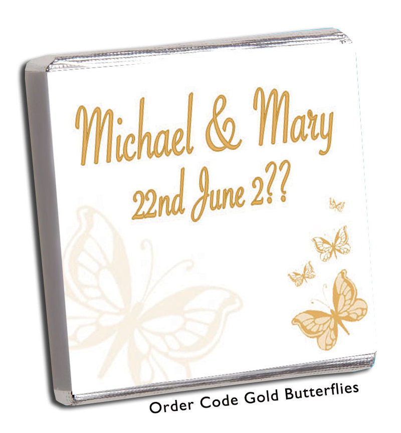 gold butterfly wedding favour