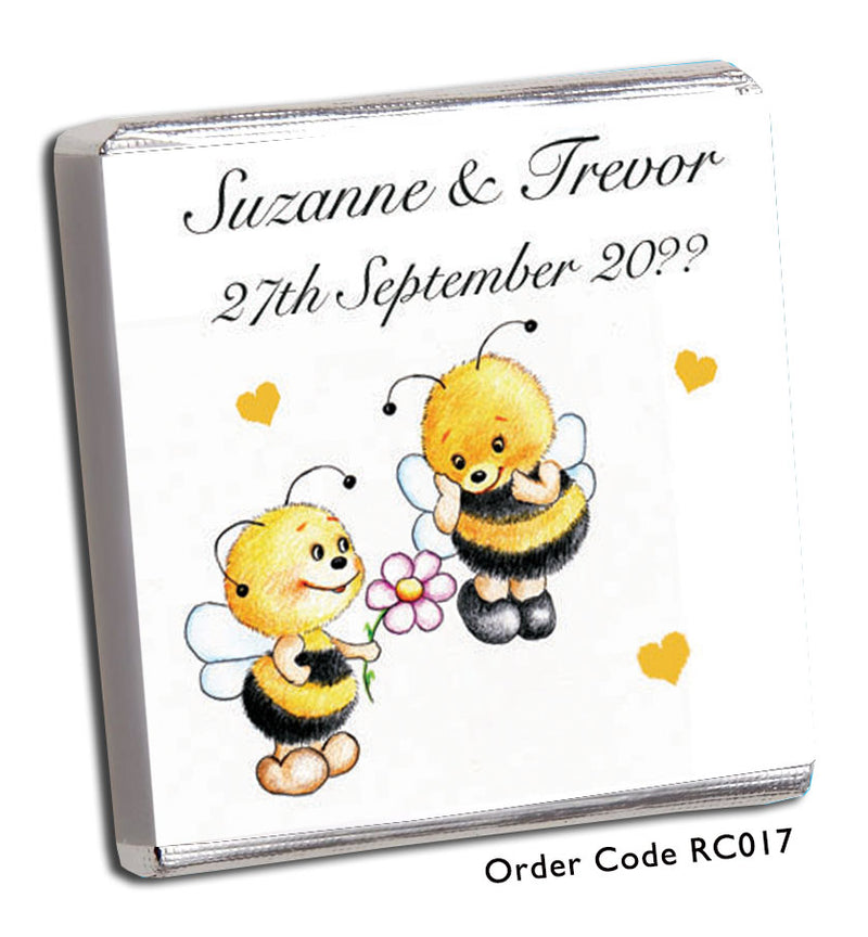 two cartoon bumble bees