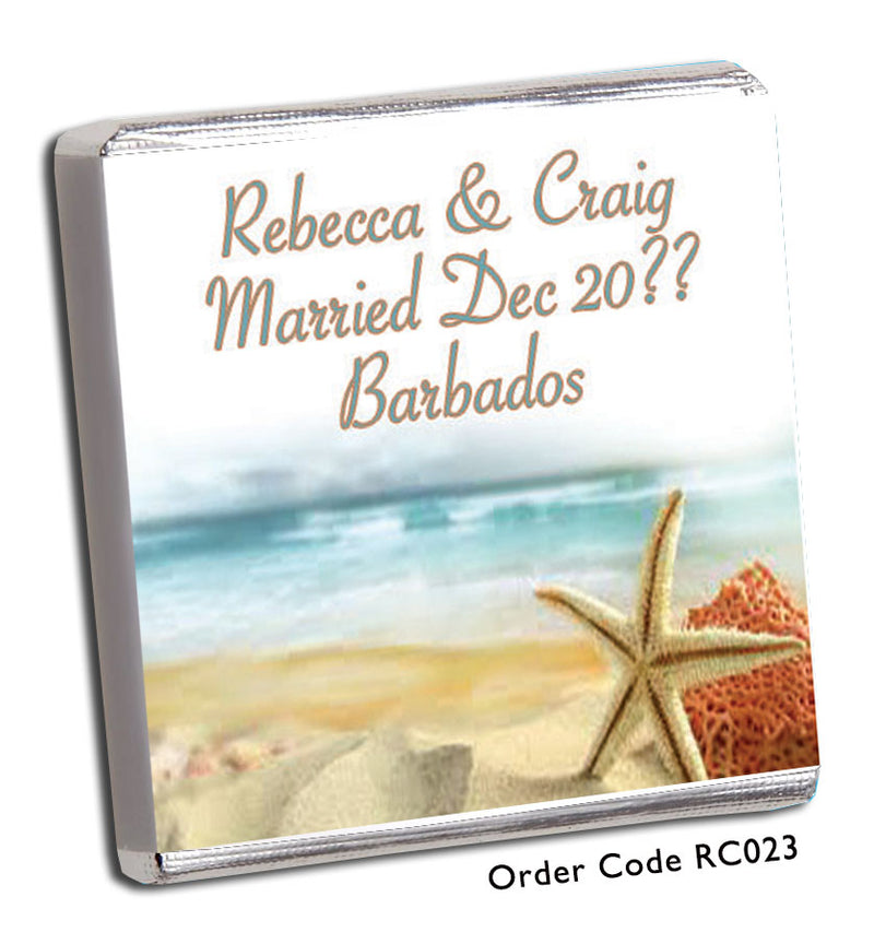 beach scene with starfish and fisherman's basket in foreground