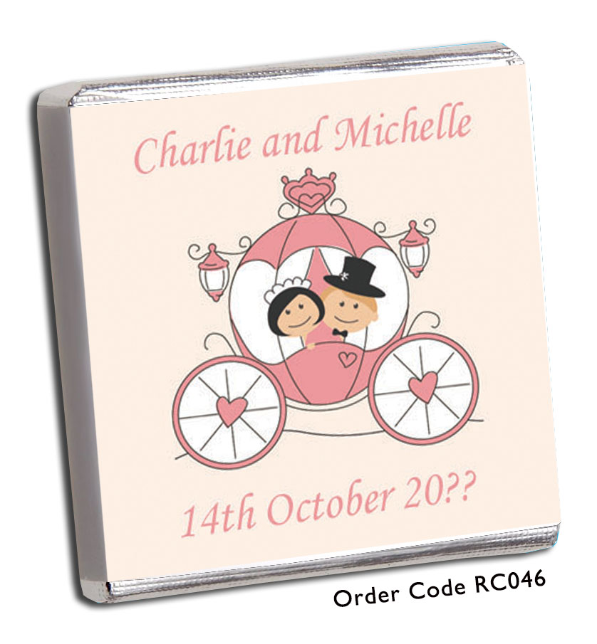 carriage themed wedding favour