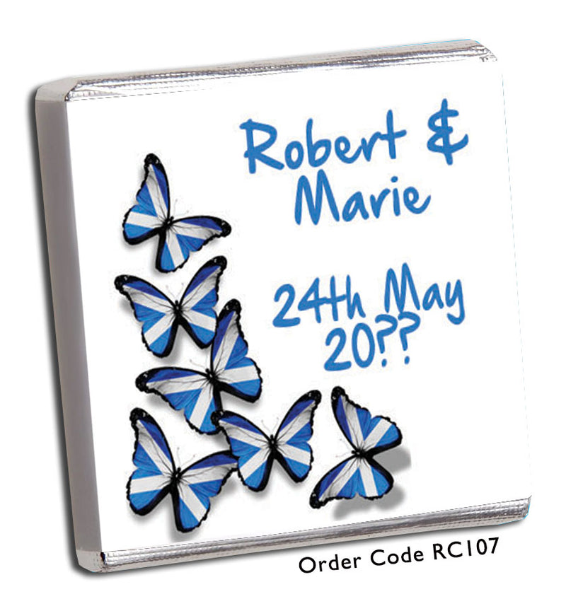 Saltire wedding favour