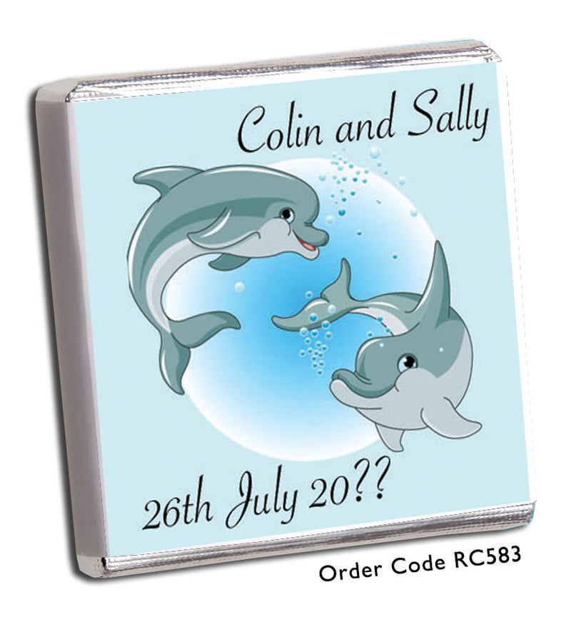 dolphin themed wedding favour