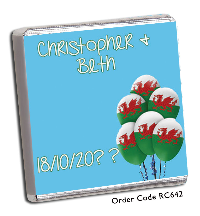 welsh balloons wedding favour