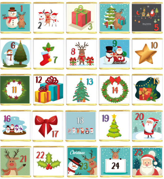 25 Chocolate Advent Calendar – Christmas Countdown Treats Advent4