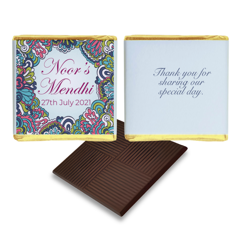 Asian Multi Coloured Peacock Wedding Favour
