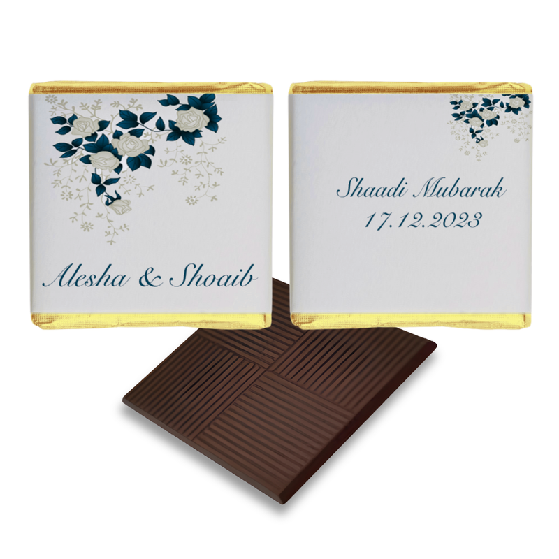 Asian  Cream & Green Floral Wedding Favour