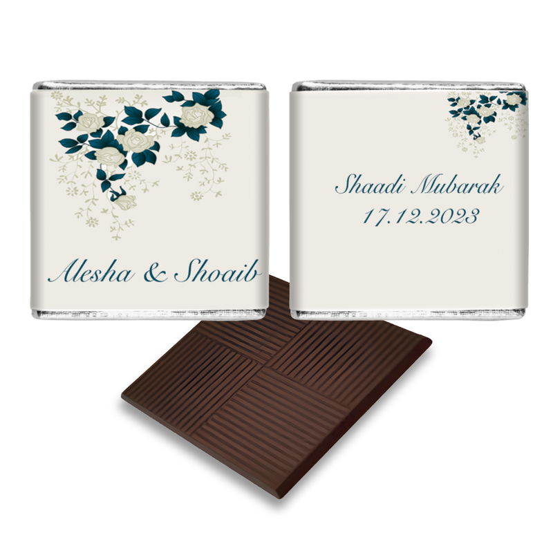 Asian  Cream & Green Floral Wedding Favour