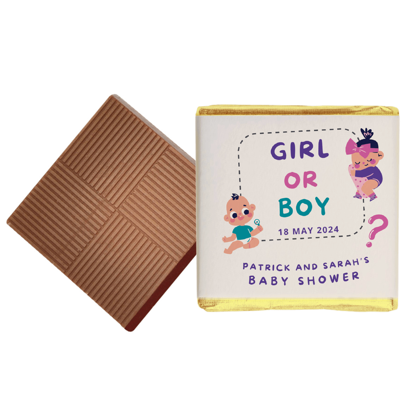 Girl or Boy Baby Shower Chocolates