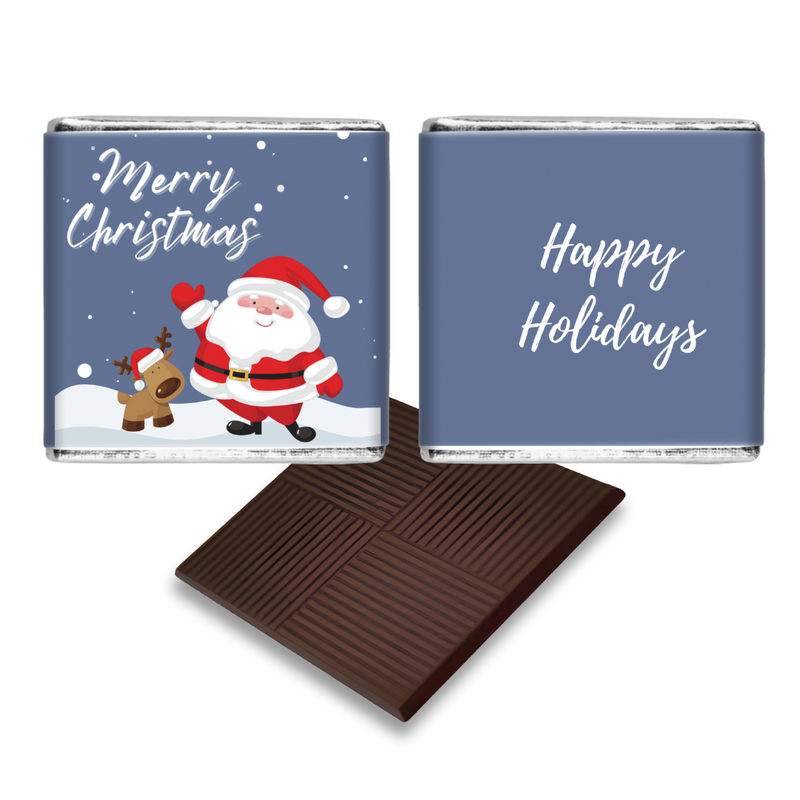 Winter Santa Themed Personalised Chocolates