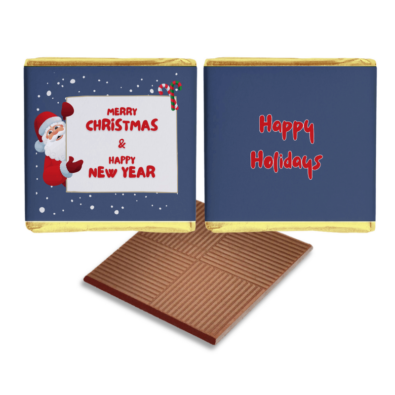 Merry Christmas & Happy New Year Santa Personalised Chocolates