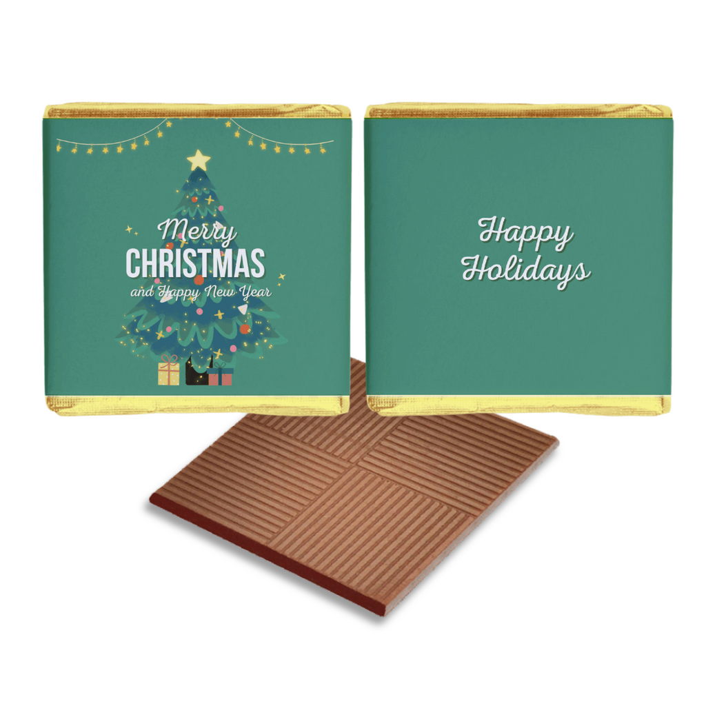 Christmas Tree Theme Personalised Chocolates