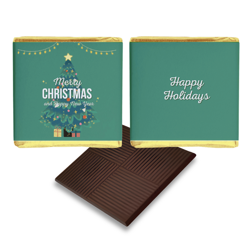 Christmas Tree Theme Personalised Chocolates