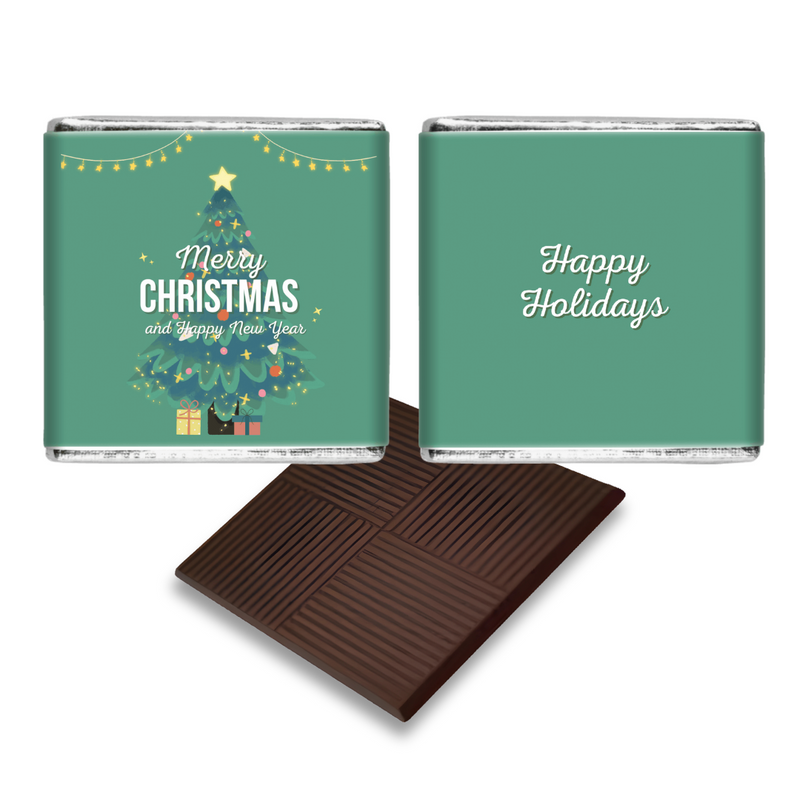 Christmas Tree Theme Personalised Chocolates