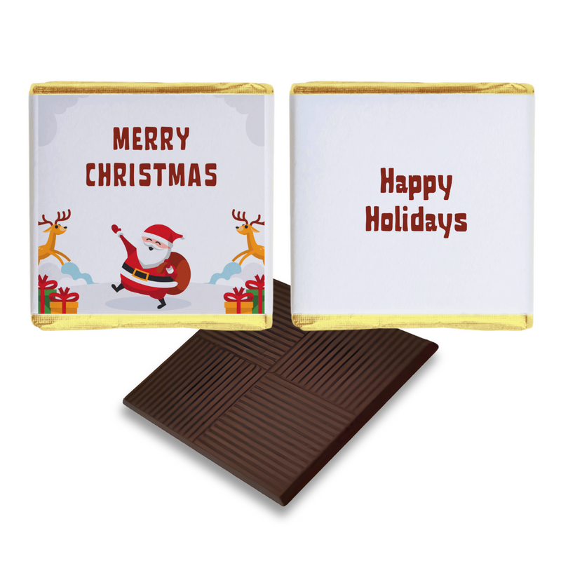 Christmas Santa & Reindeer Personalised Chocolates