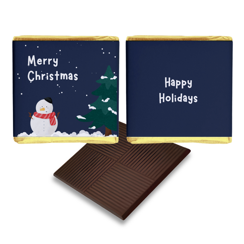 Merry Christmas Snowman Personalised Chocolates