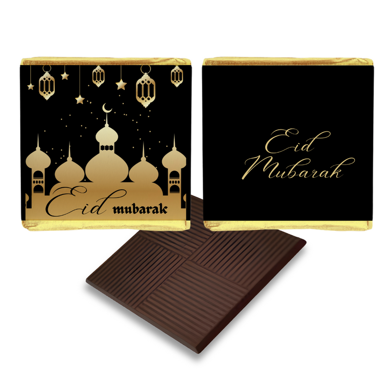 Balack and Gold Eid Mubarak Favours