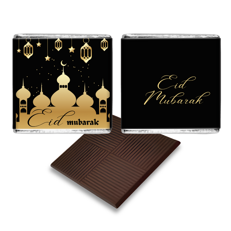 Balack and Gold Eid Mubarak Favours