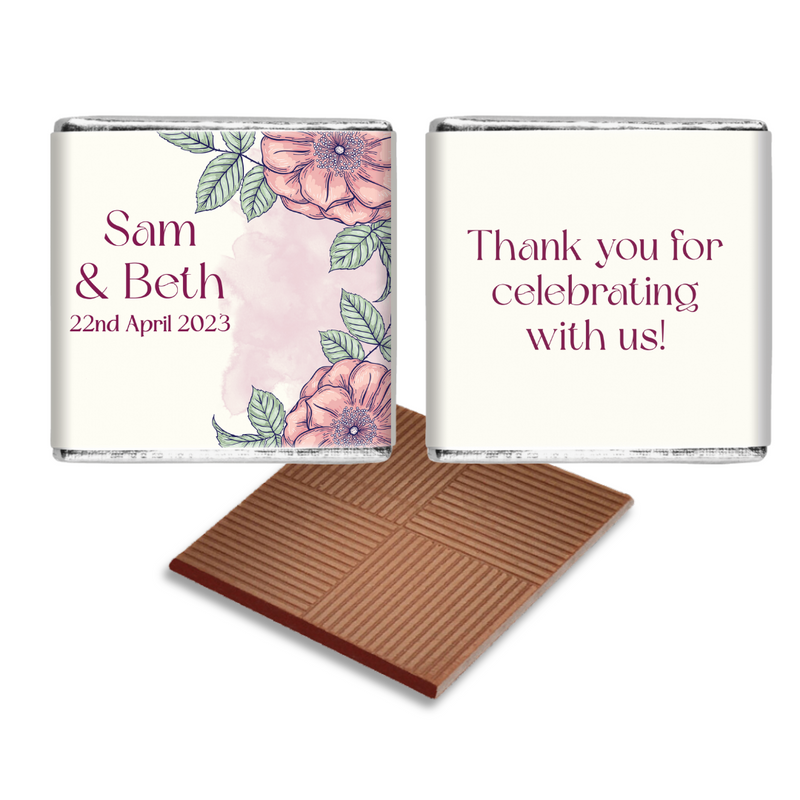 Lilac Flower Themed Wedding Favour
