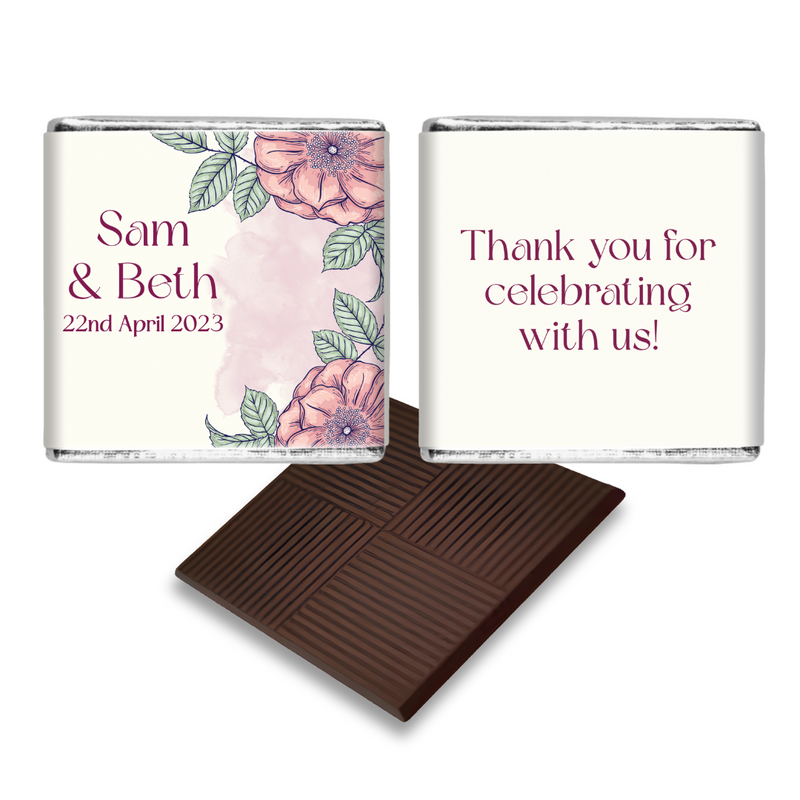 Lilac Flower Themed Wedding Favour