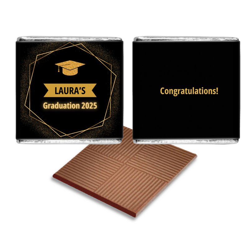 Black and Gold Graduation Favours
