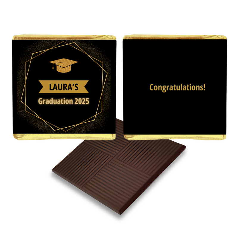 Black and Gold Graduation Favours