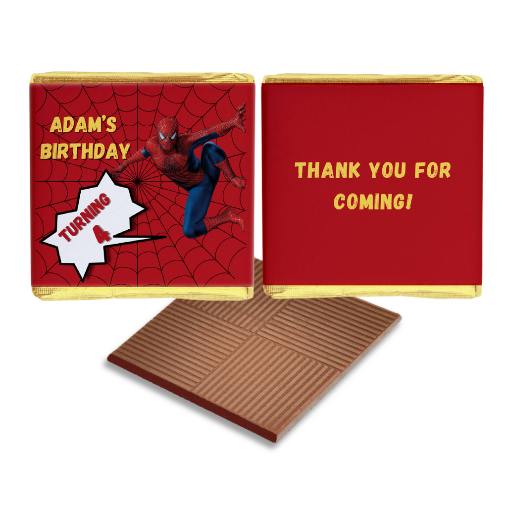 Spiderman in Action Birthday Chocolates