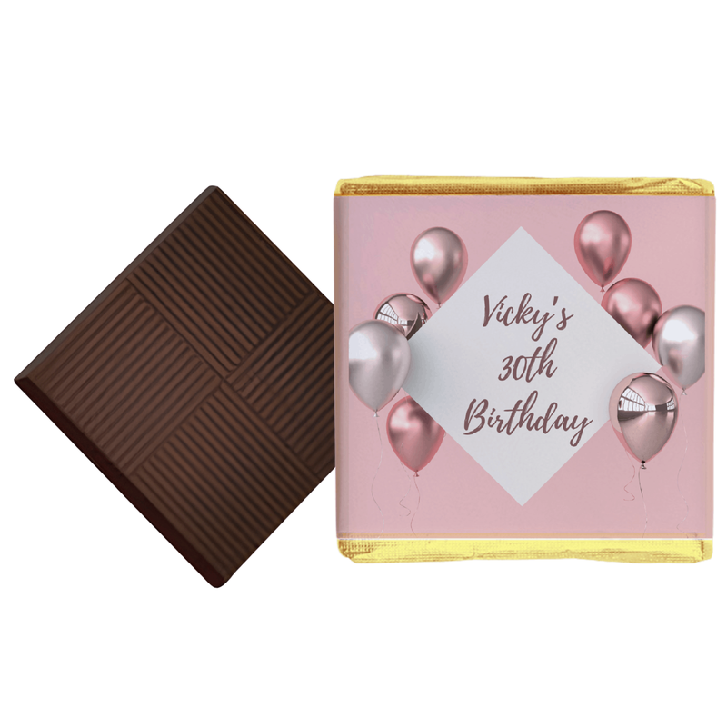 Pink Balloon Birthday Chocolates