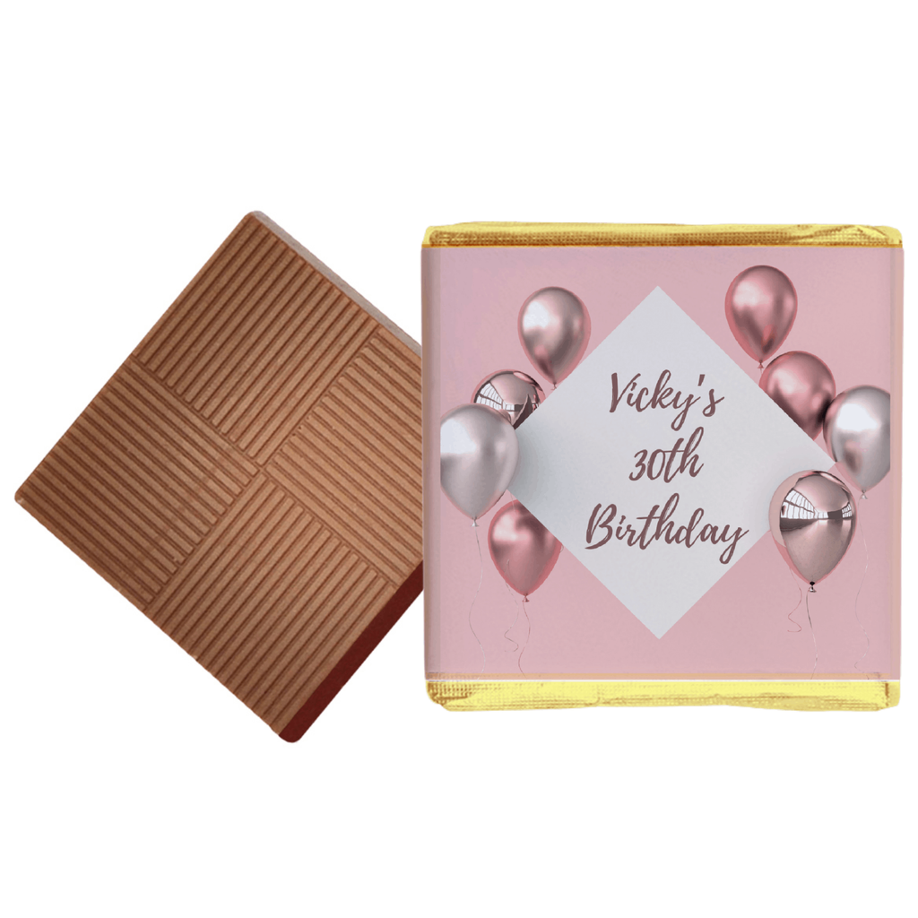 Pink Balloon Birthday Chocolates