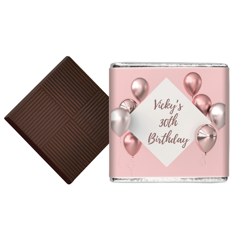 Pink Balloon Birthday Chocolates