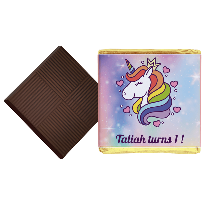 Unicorn Birthday Chocolates