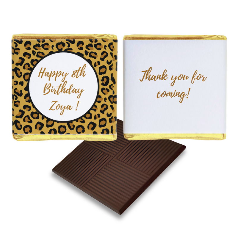 Leopard Theme Birthday Chocolates