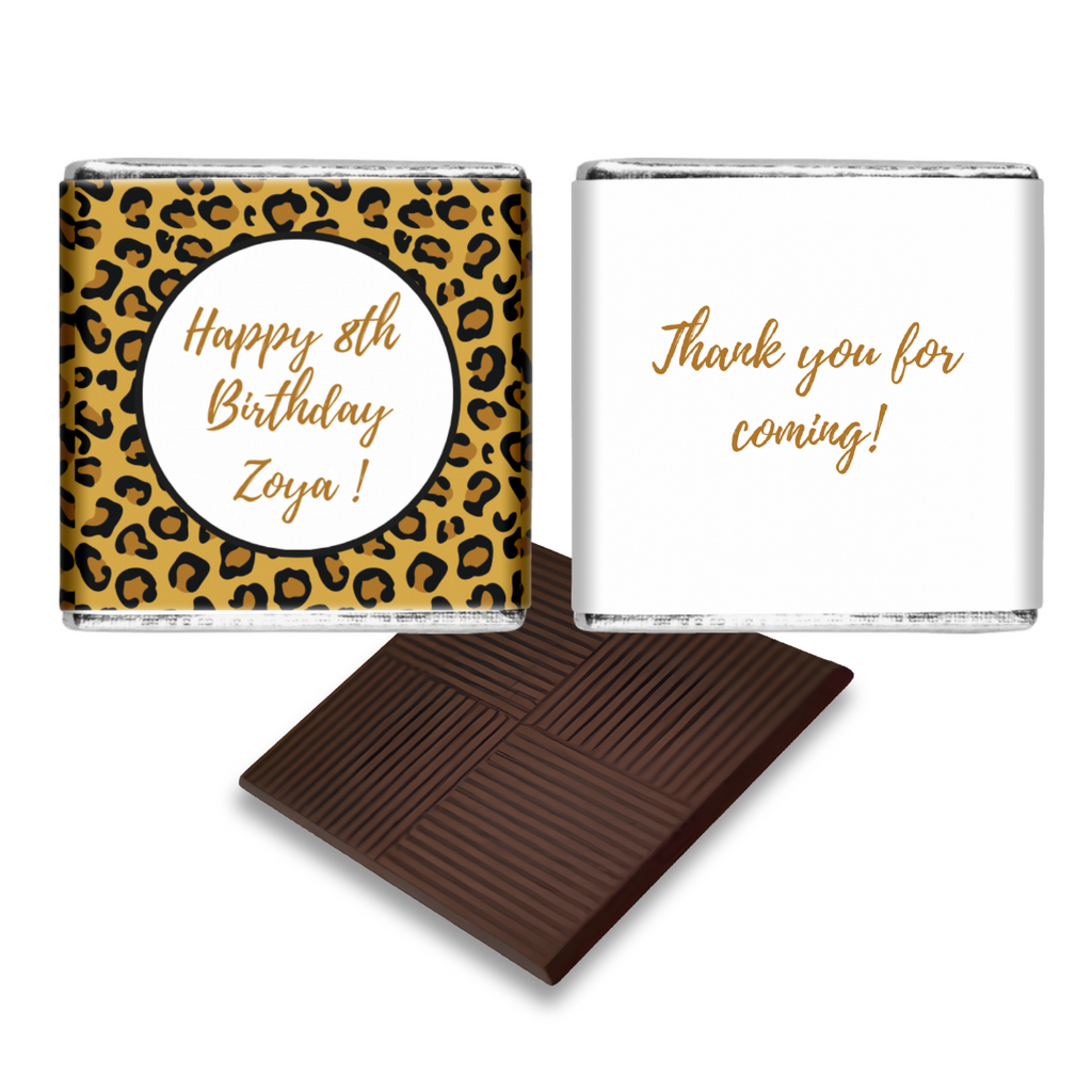 Leopard Theme Birthday Chocolates