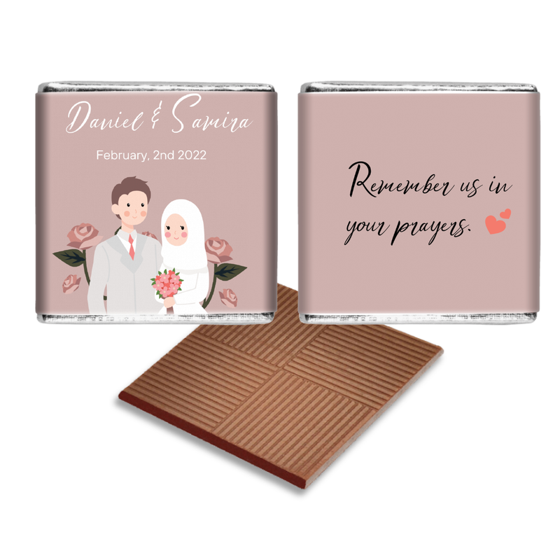 MUSLIM OR INDIAN MAN IN SUIT LAVANDER THEME WEDDING FAVOURS