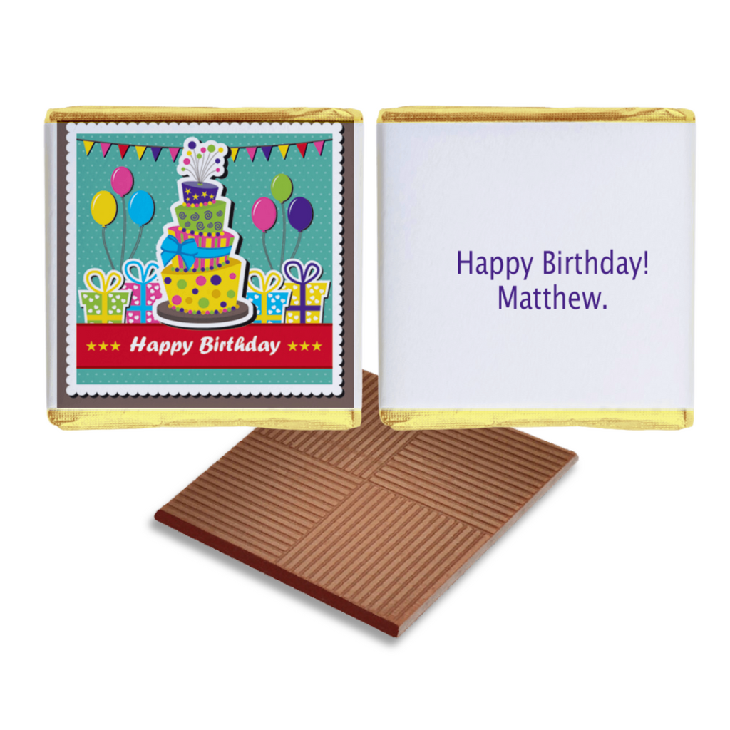 Birthday Cake Chocolate Favours