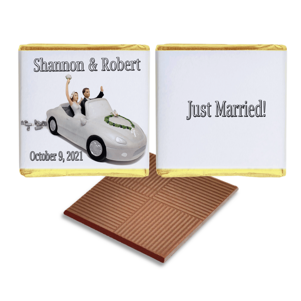 Cake Topper Just Married Wedding Chocolate