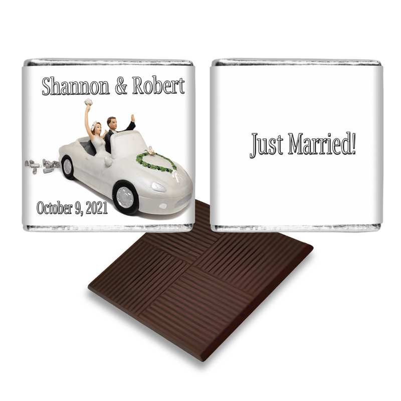 Cake Topper Just Married Wedding Chocolate