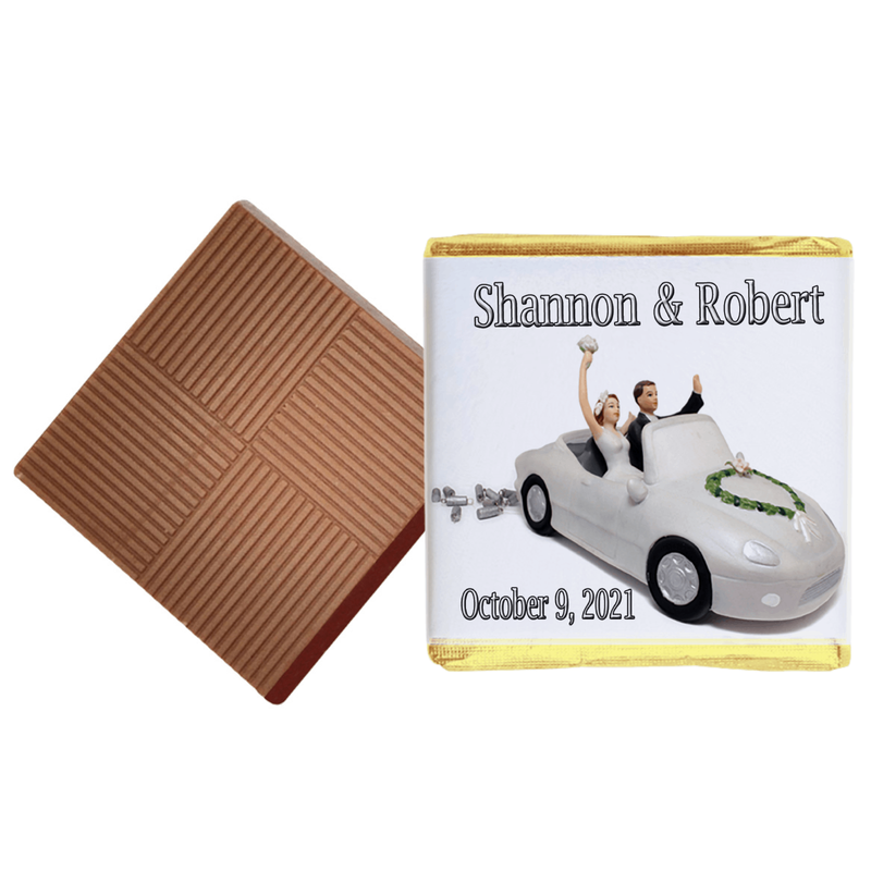 Cake Topper Just Married Wedding Chocolate