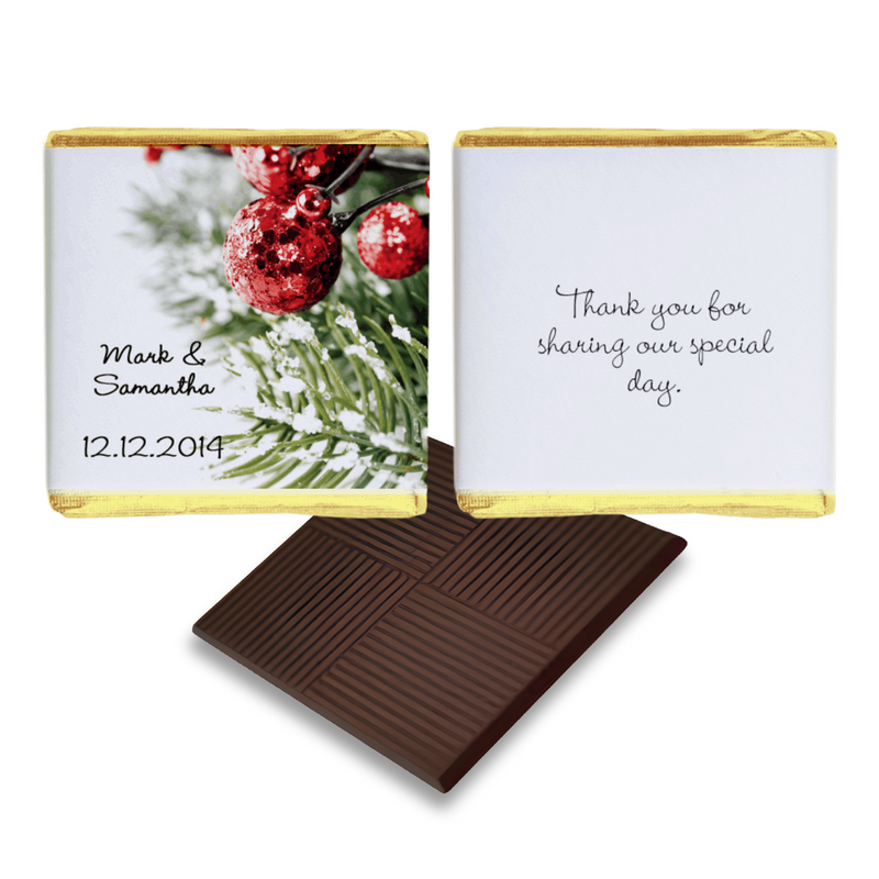 Christmas Wedding Chocolate