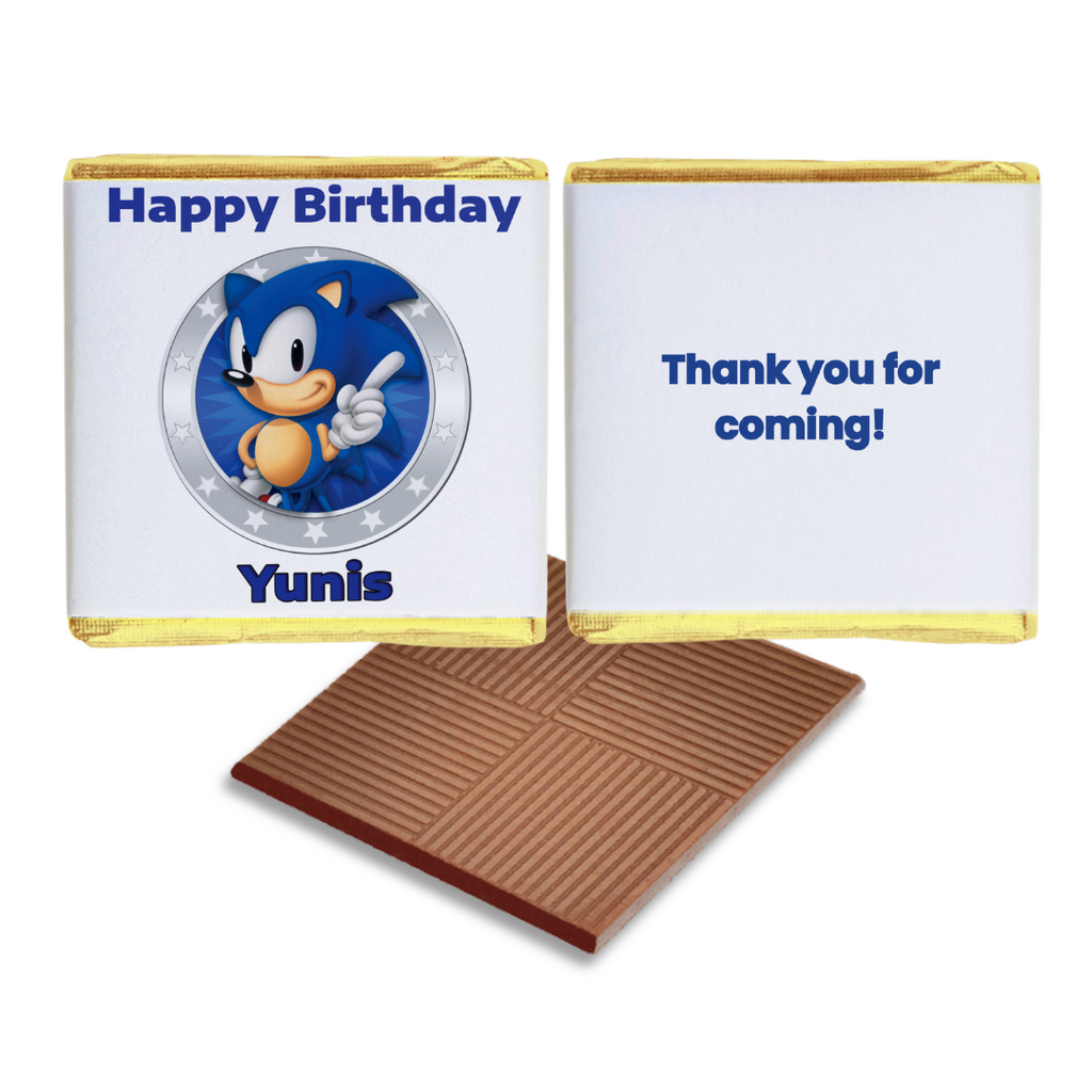 Sonic Theme Birthday Chocolates Favour