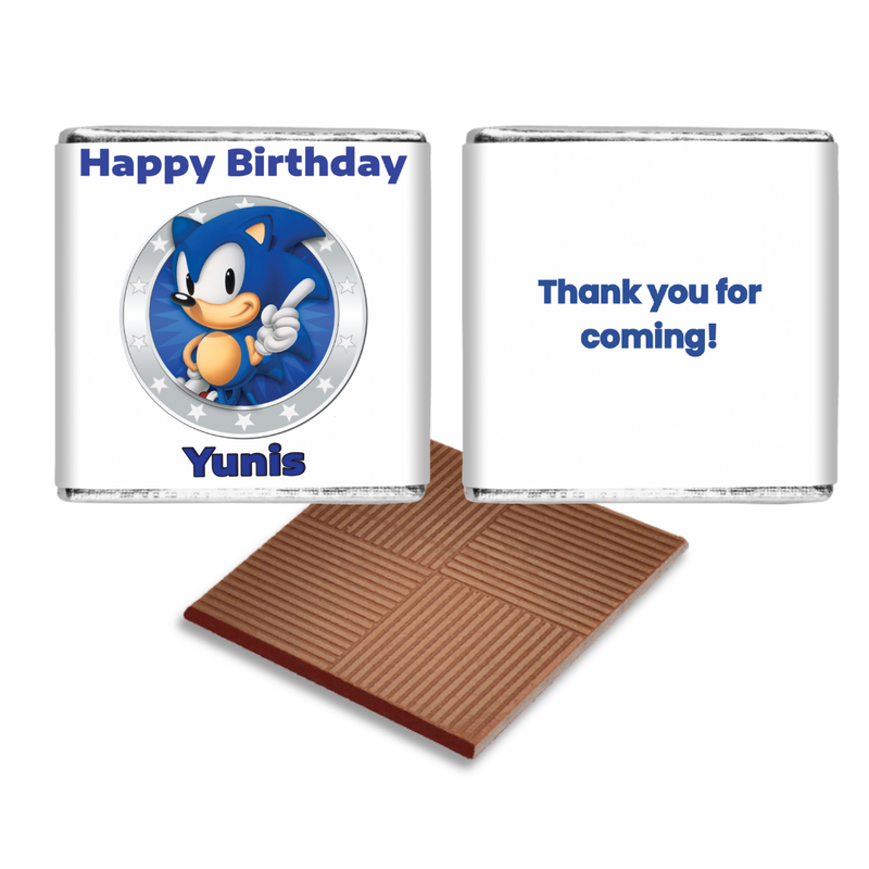 Sonic Theme Birthday Chocolates Favour