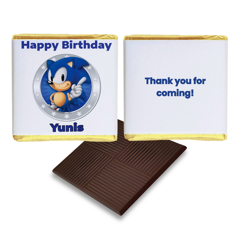 Sonic Theme Birthday Chocolates Favour