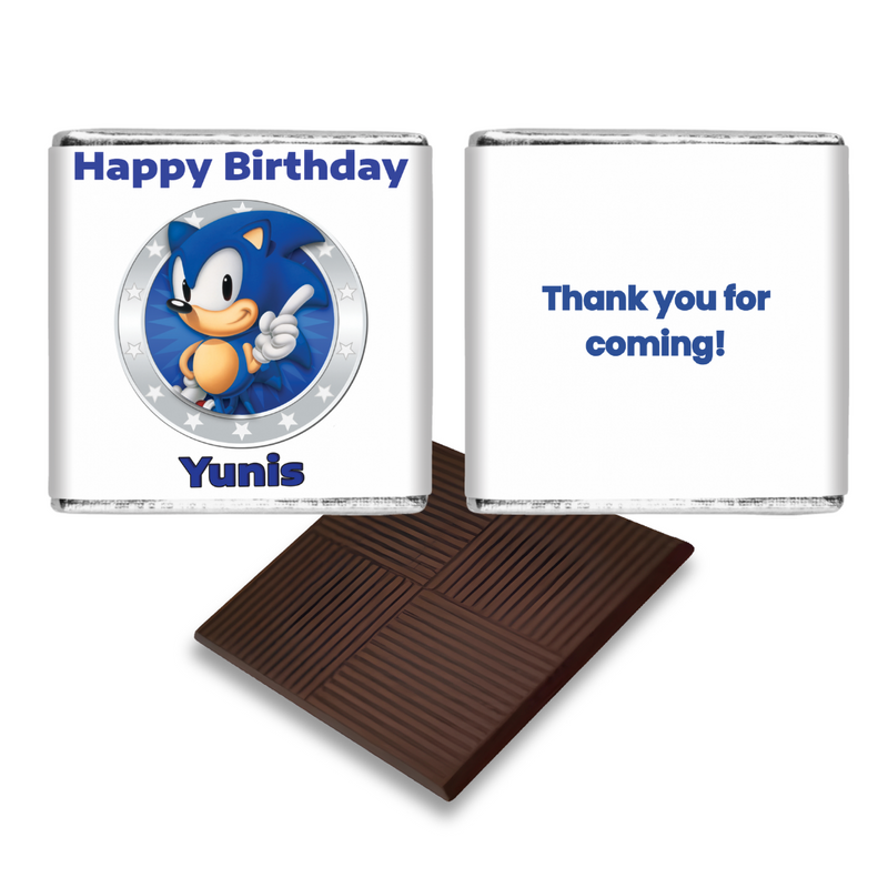 Sonic Theme Birthday Chocolates Favour